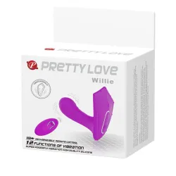 Pretty Love Double stimulateur Willie - Violet